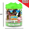 Fun! Farm Animals Bucket Playset 56 pc