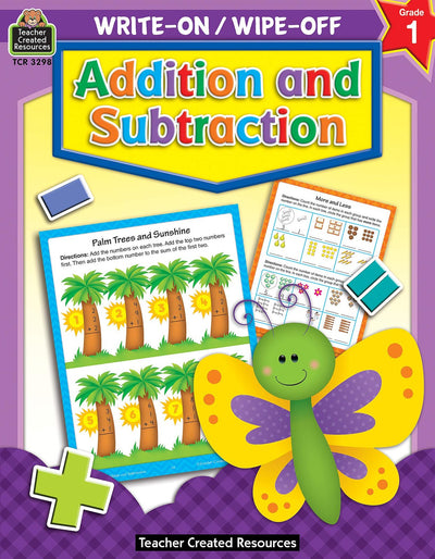 Teacher Created Resources Write-On Wipe-Off Addition and Subtraction (Grade 1)