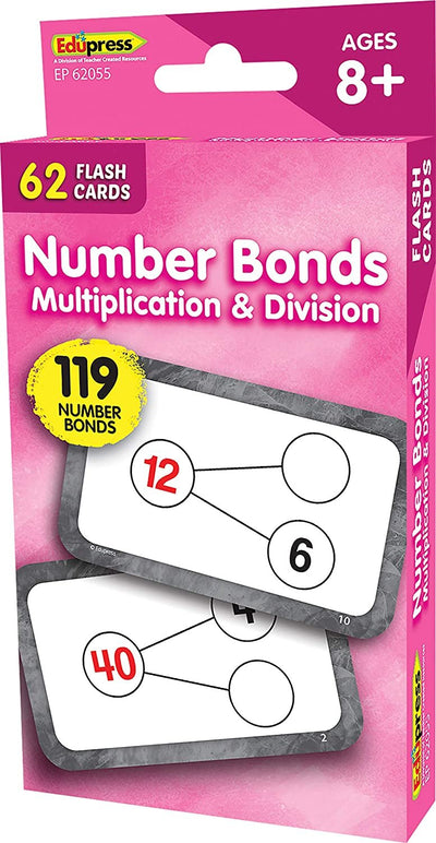 Edupress Flash Cards Number Bonds Multiplication & Division Ages 8 and up
