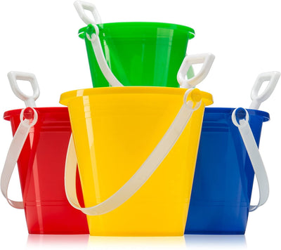 5 in Plastic Beach Pails with Shovel -