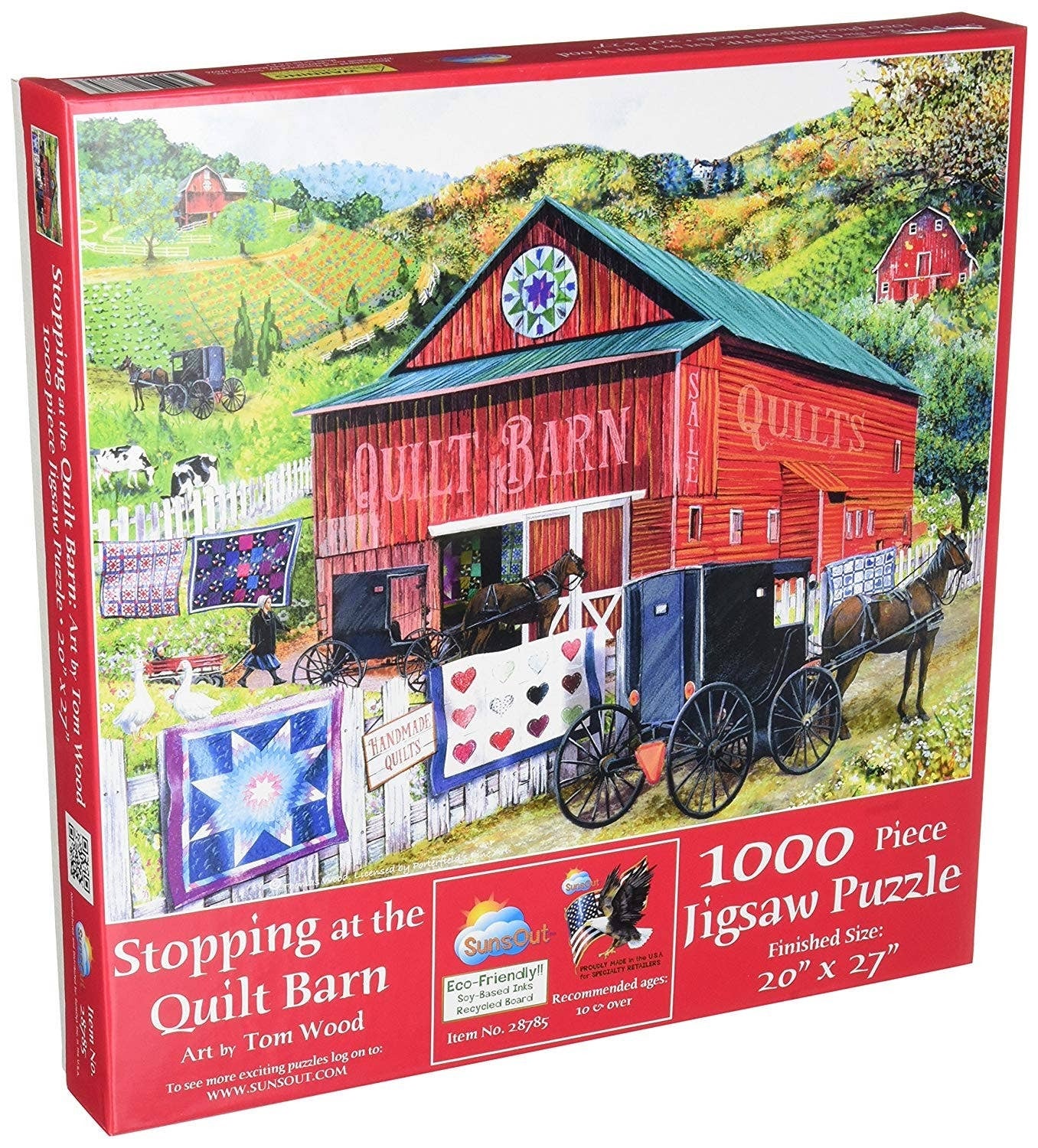SunsOut - 0465 Stopping at the Quilt Barn 1000 pc Puzzle