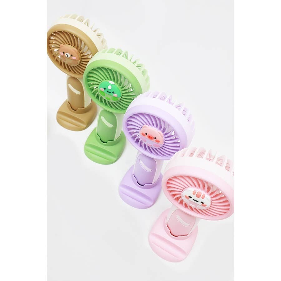Love and Repeat - Soft Tone Animal Handheld Mini Fan: MIX COLOR / ONE