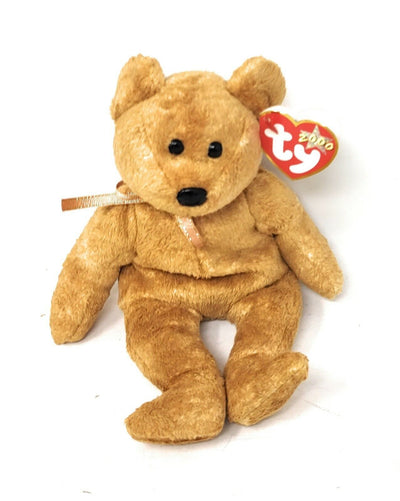 Ty Beanie Baby Original Cashew Bear Plush Toy