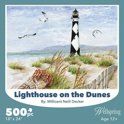 Wellspring Lighthouse on the Dunes 500 Piece Puzzle