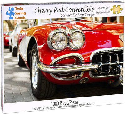 Twin Spring Goods 1000 Piece Jigsaw Puzzle, Cherry Red Convertible