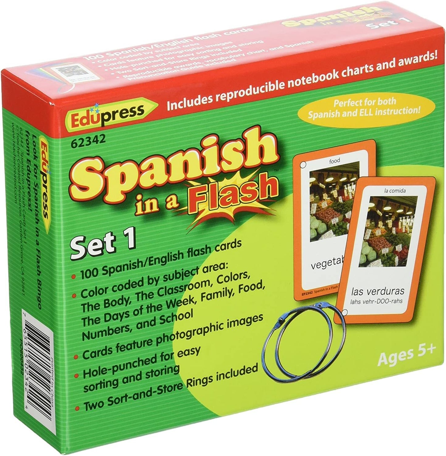 Spanish in a Flash Flash Card Set