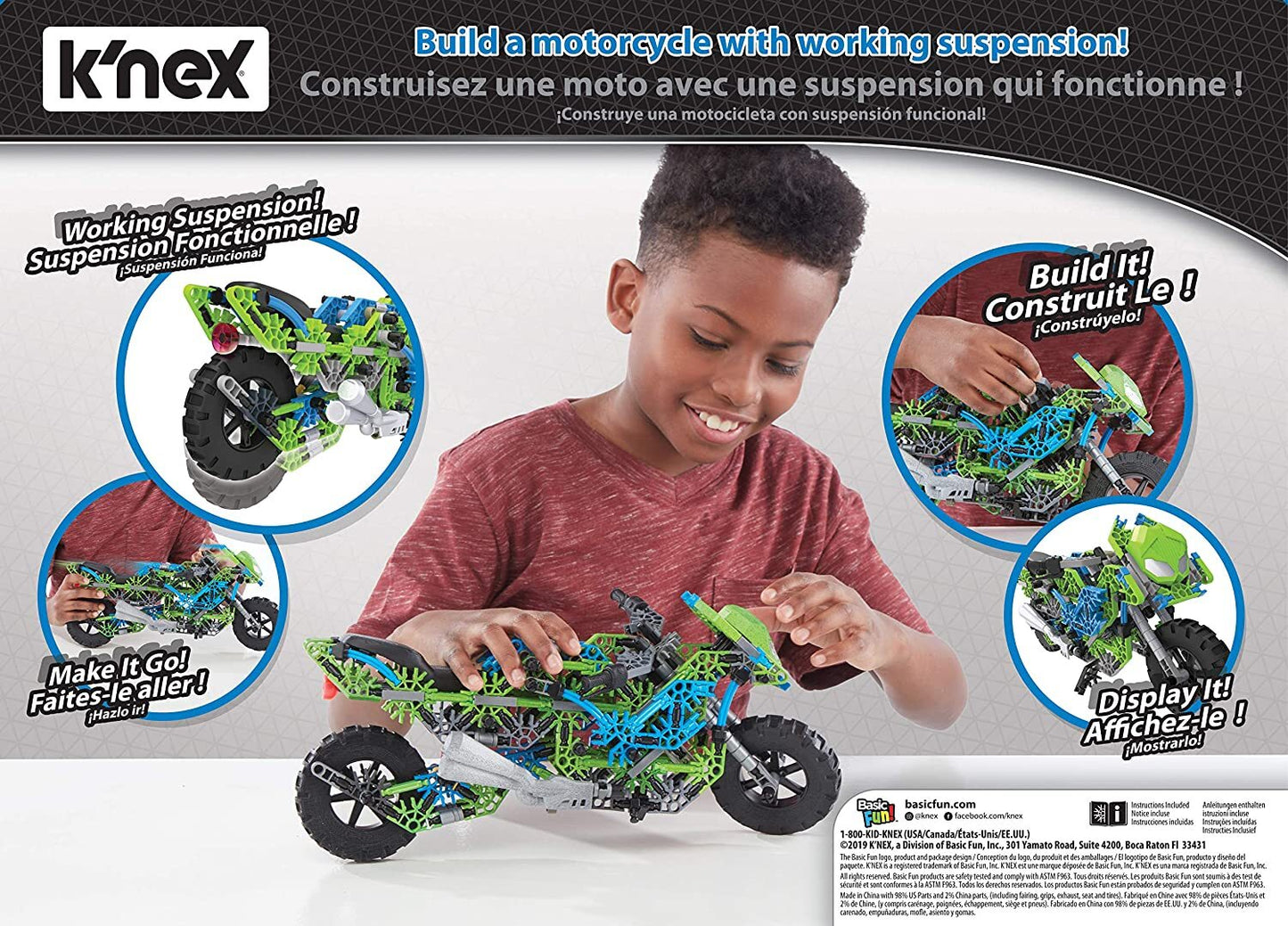 K'nex Building Set Mega Motorcycle
