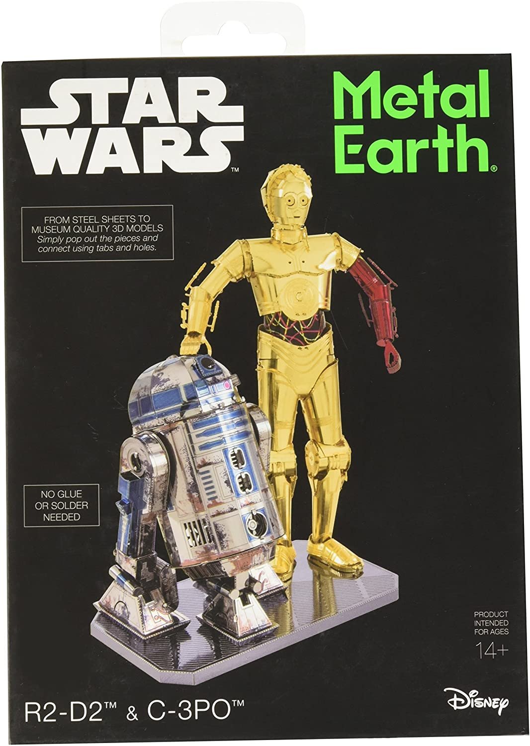 Fascinations Metal Earth Star Wars R2-D2 and C-3PO 3D Metal Model Kit Box Set