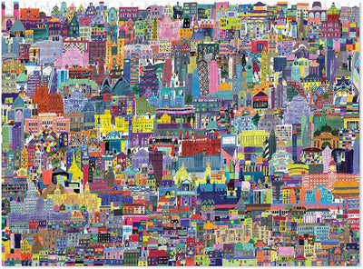 Crocodile Creek Buildings of the World Collage 1000 pc PuzzlePuzzle - copy