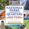 National parks Commemorative Quarters Collectors Map 2010-2021