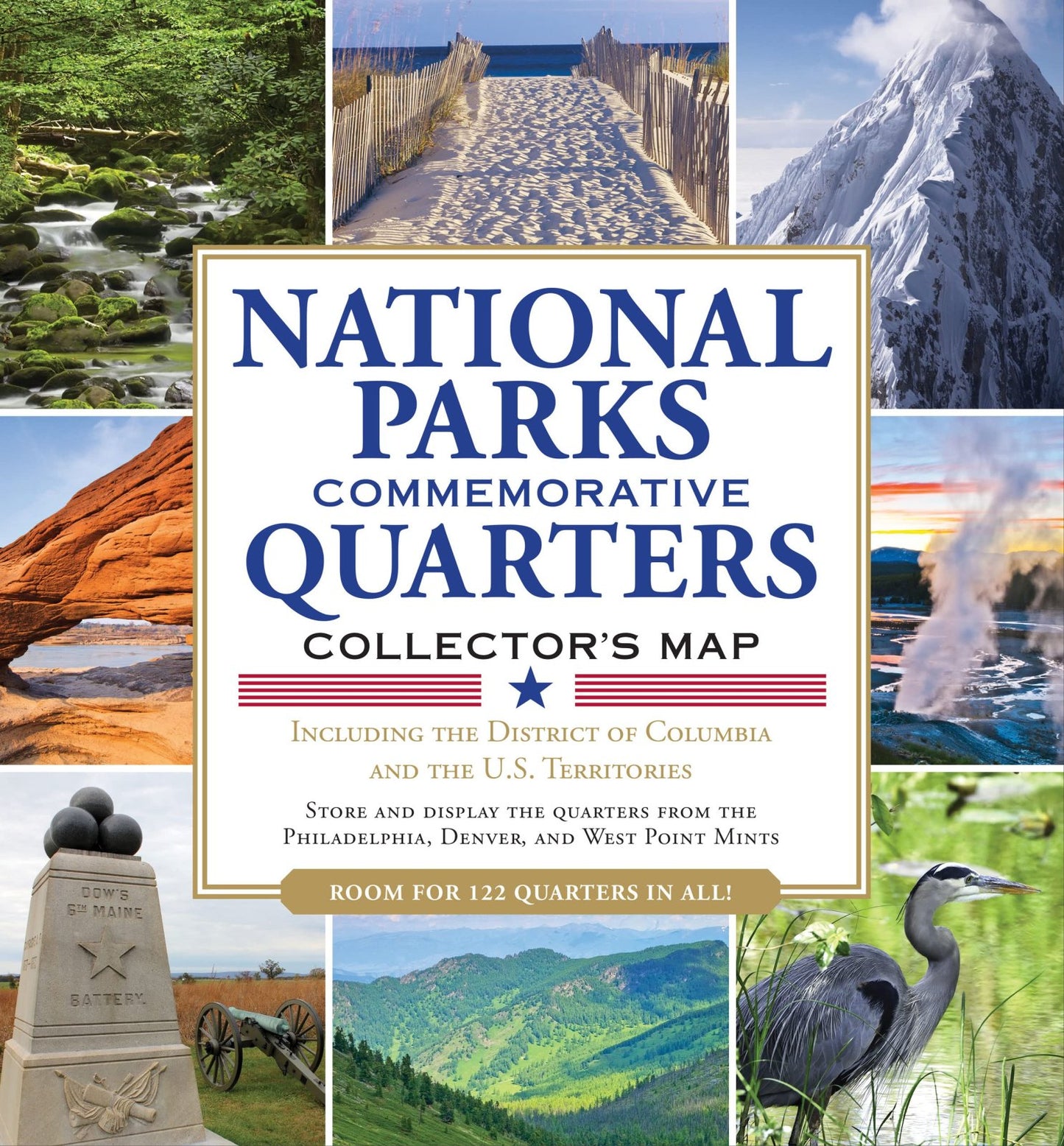 National parks Commemorative Quarters Collectors Map 2010-2021