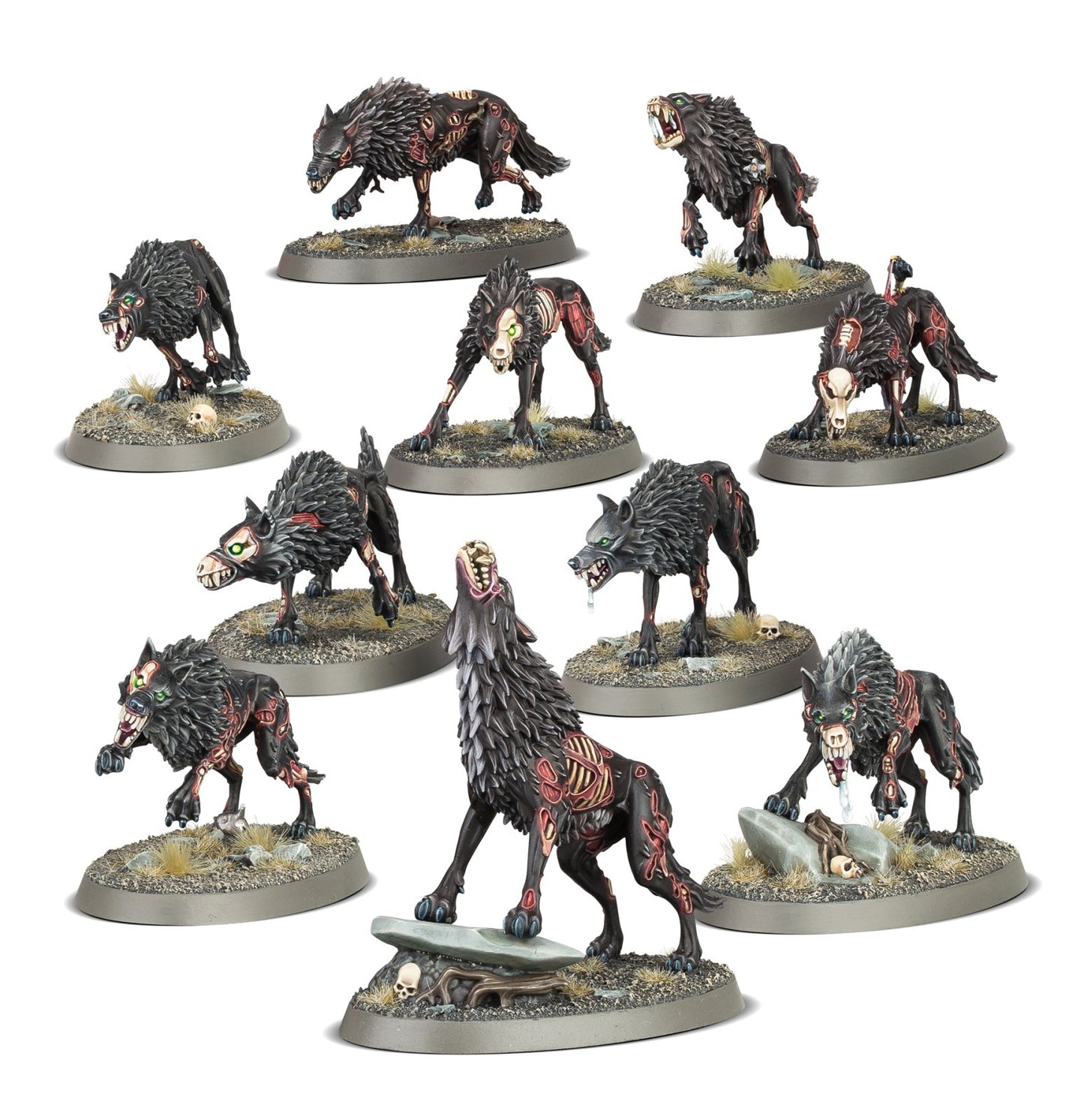 Warhammer Age of Sigmar Soulblight Gravelords Dire Wolves