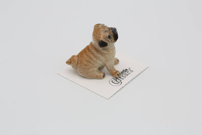 Little Critterz - Button Pug Porcelain Miniature