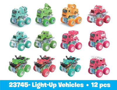 Novelty Brands - SO MUCH FUN! LIGHT UP PUSH & GO RACERS-