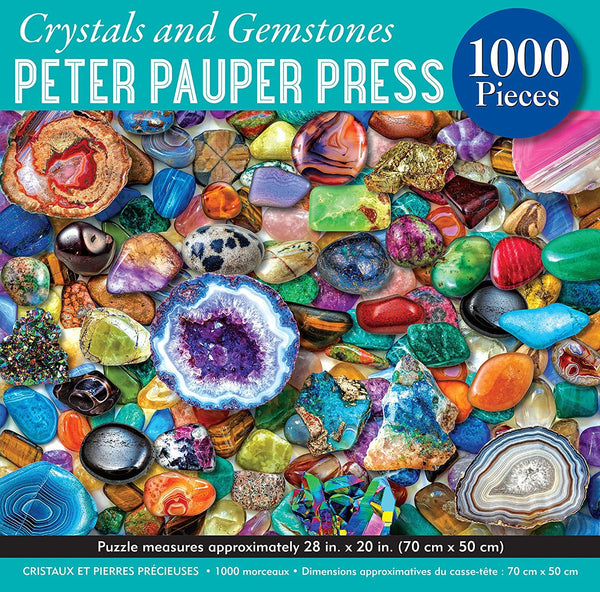 Peter Pauper Press 1000 Piece Crystal and Gemstones Puzzle