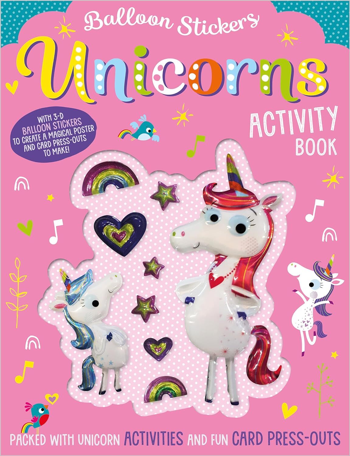 Ballon Stickers Unicorns Activity Book