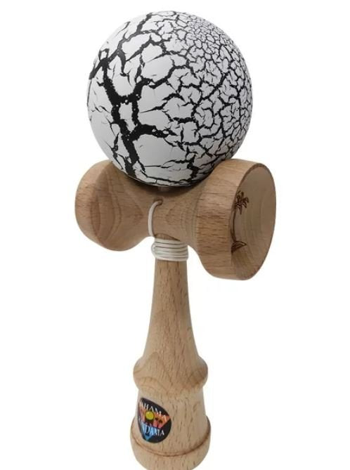 Bahama Kendama  Crackle White / Black