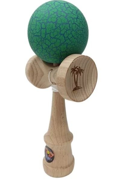 Bahama Kendama  Crackle Green / Blue