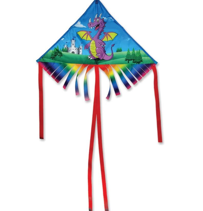 Premier Kites 28" Fringe Delta Kite - Dragon