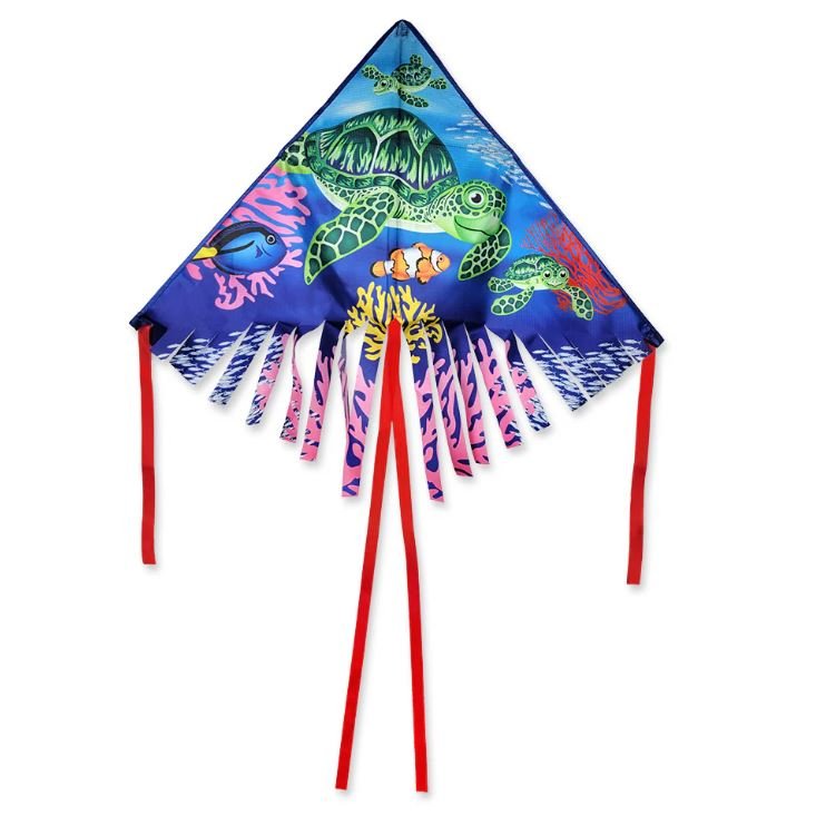 Premier Kites 28" Fringe Delta Kite - Sea Turtle