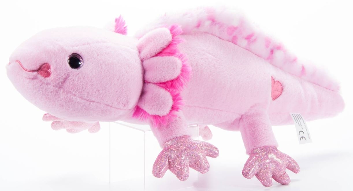 Petting Zoo Pink Sparkle Axolotl Plush 20"