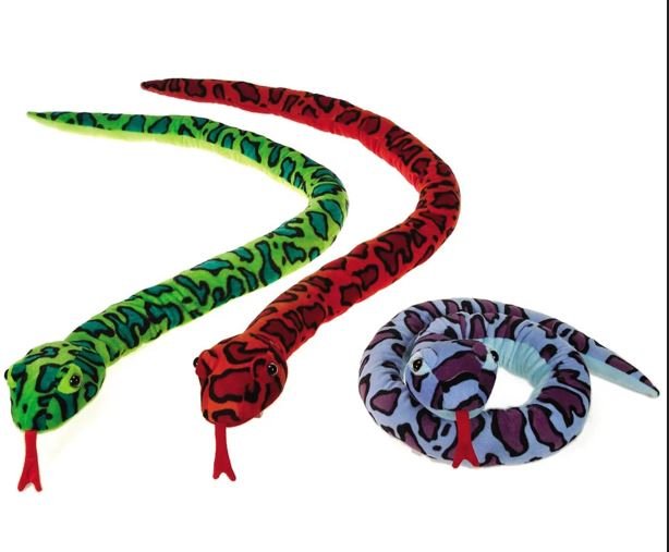 Leopard Print Plush Snake 62"