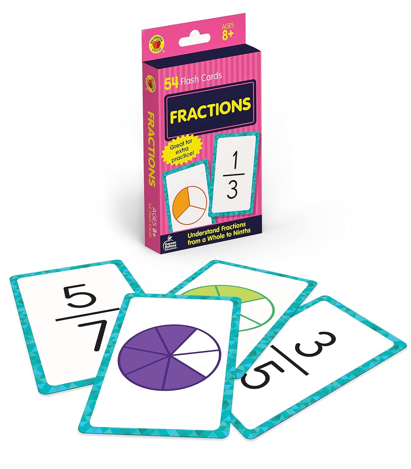 Carson Dellosa Education - Fractions Flash Cards