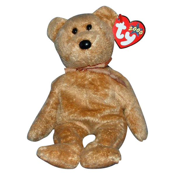 Ty Beanie Baby Original Cashew Bear Plush Toy