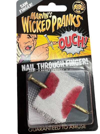 Marvin's Wicked Pranks Ouch! Nail thru Finger