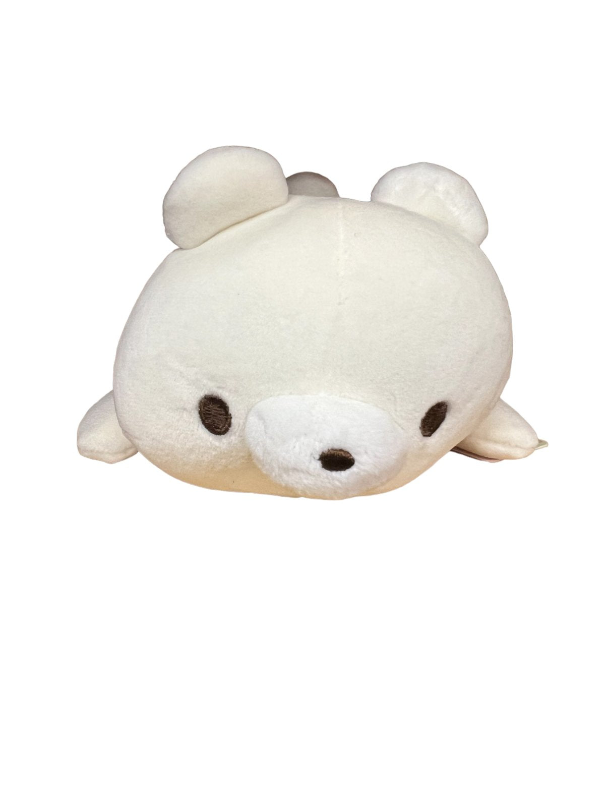 Japanese Plush Laying Zoo Animals Polar Bear 7"