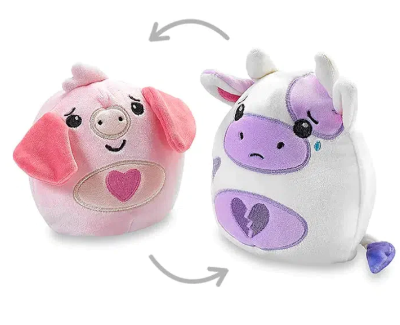 OMG Inside Outsies  Reversible Plush Toy - Cow / Pig