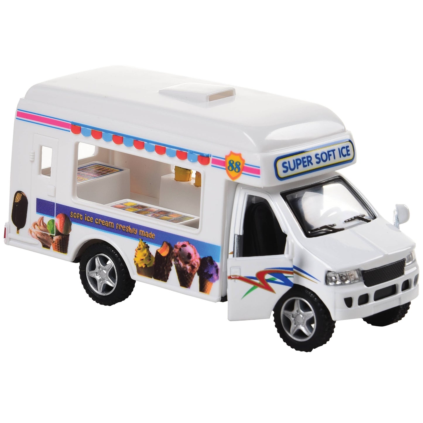 US Toy Company - Ice Cream Truck Die Cast 12-unit Display