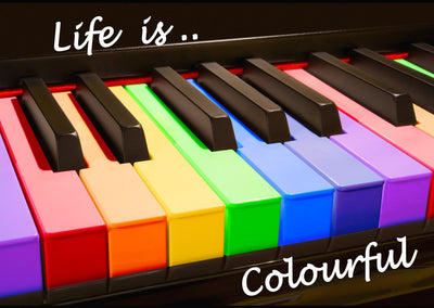 Life is Colorful Postcard
