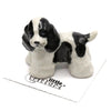 Little Critterz "Checkers" Cavalier King Charles Spaniel Porcelain Figurine