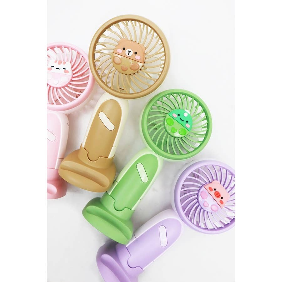 Love and Repeat - Soft Tone Animal Handheld Mini Fan: MIX COLOR / ONE