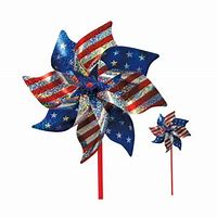 Patriotic Stars and Stripes Mylar Pinwheel Patriot