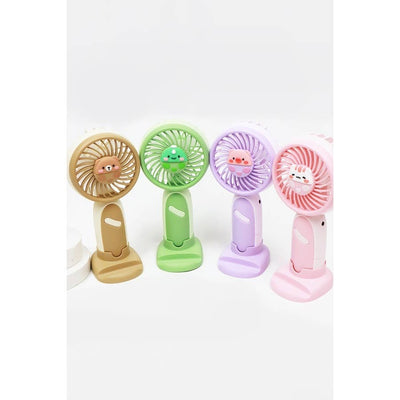 Love and Repeat - Soft Tone Animal Handheld Mini Fan: MIX COLOR / ONE
