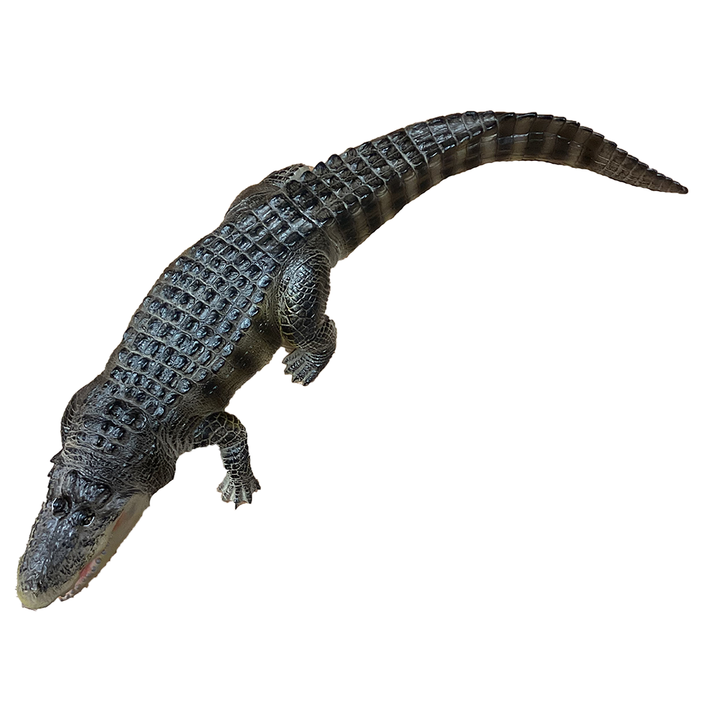 Texas Toy Distribution - Alligator 21" Vinyl Reptile Figurine Model