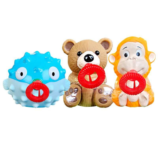 Lil Squeezers Bubble Wand- Brown Bear