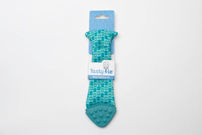 Tasty Tie® - Tasty Tie Teether, Crinkle Toy, Baby Boy Gift (Turtle)