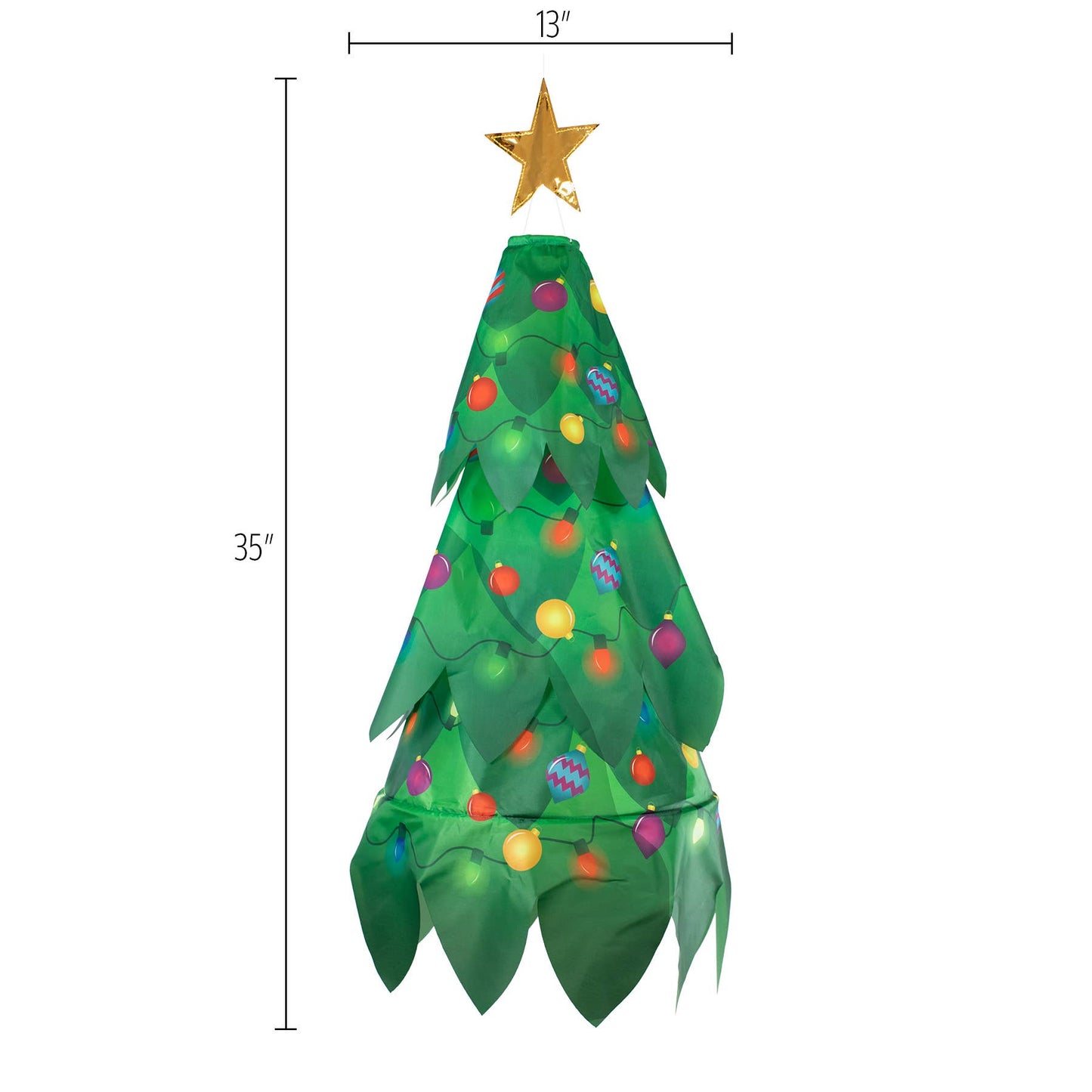 In the Breeze, LLC. - Christmas Tree 3D Windsock