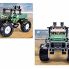 Texas Toy Distribution - Off-Road Green Monster Truck Building Brick Kit (155 pcs)