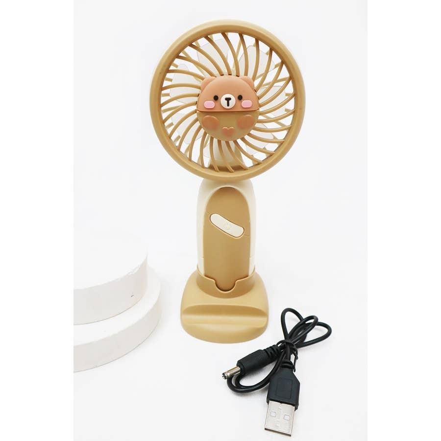 Love and Repeat - Soft Tone Animal Handheld Mini Fan: MIX COLOR / ONE