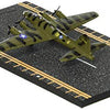 Hot Wings Planes B-17 Flying Fortress Jet (Olive Green) with Connectible Runway