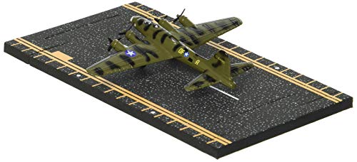 Hot Wings Planes B-17 Flying Fortress Jet (Olive Green) with Connectible Runway