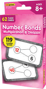 Edupress Flash Cards Number Bonds Multiplication & Division Ages 8 and up