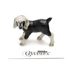 Little Critterz "Domino" Nubian Goat Kid Porcelain Figurine