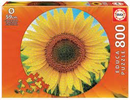 Educa 800 Pc Sunflower Round puzzle