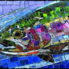 Sunsout 1000 pc Stained Glass Rainbow Trout Puzzle