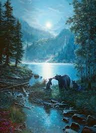 Cobble Hill 1000 pc Bear Night